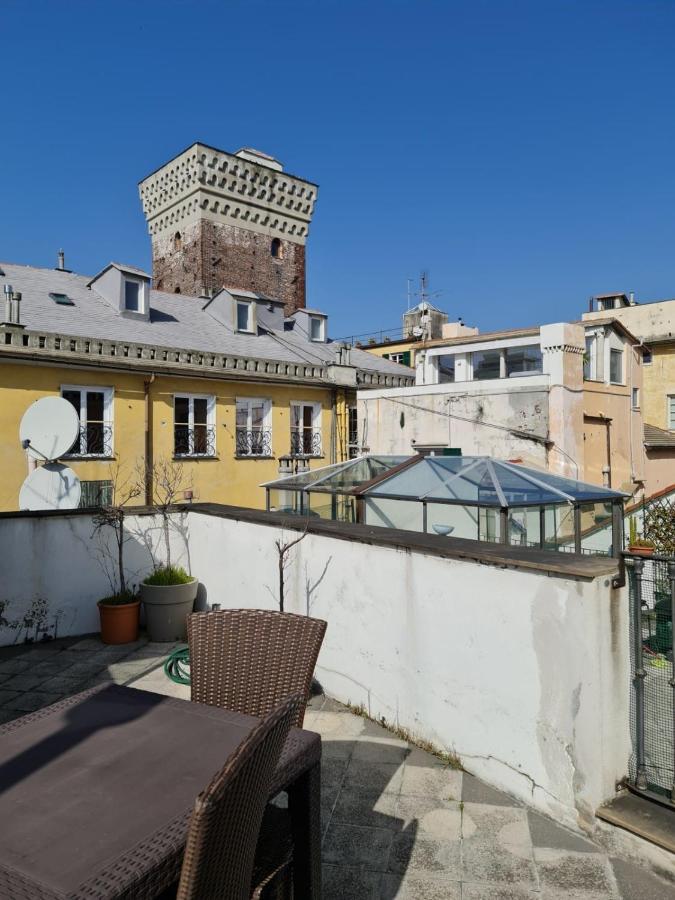 Doge Cambiaso- Davanti All'Acquario - Grande Terrazza Privata - Palazzo Nobiliare Storico Génova Exterior foto